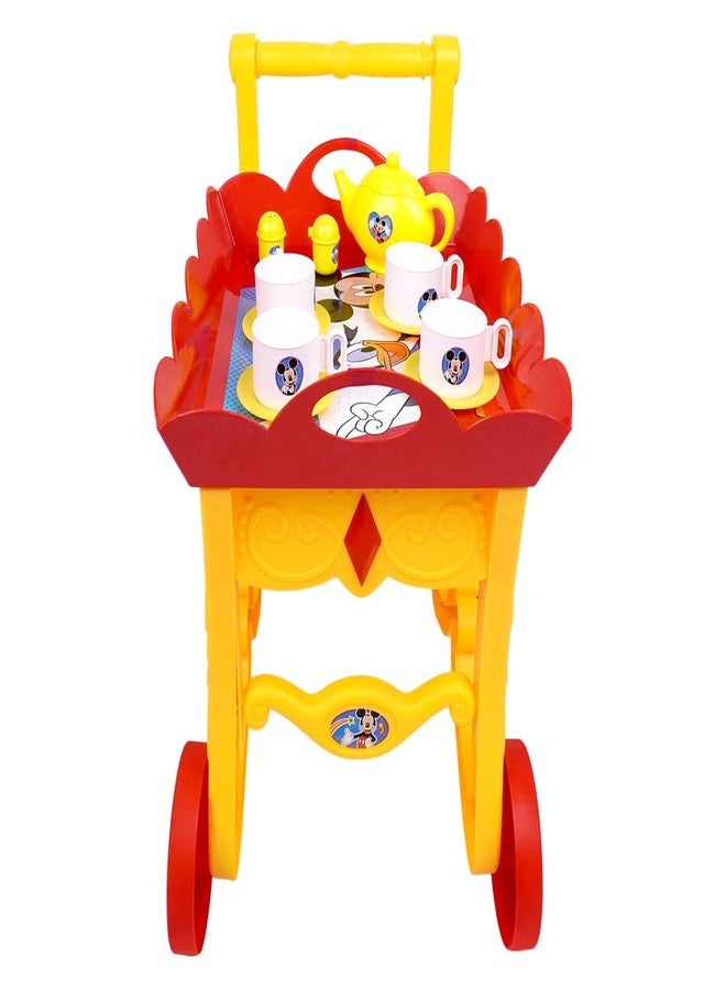 Kriiddaank Mickey Tea Trolley - Tea-Set with Cups & Saucers, Best Gift for Kids | Fun & Educational Toy for Kids | Safe, Engaging & Interactive Play - Image 2
